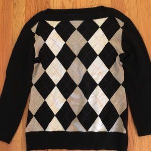 Banana Republic Cashmere Argyle Sweater